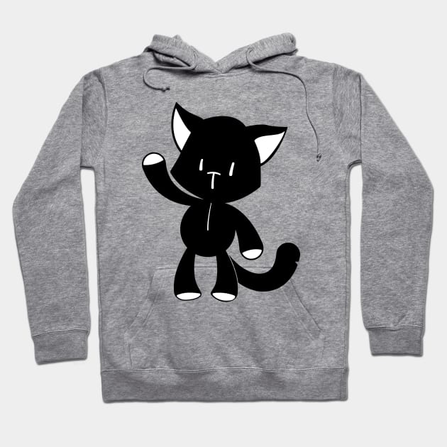 Neo The World Ends With You – Mr. Mew Gatto Nero Cat Hoodie by kaeru